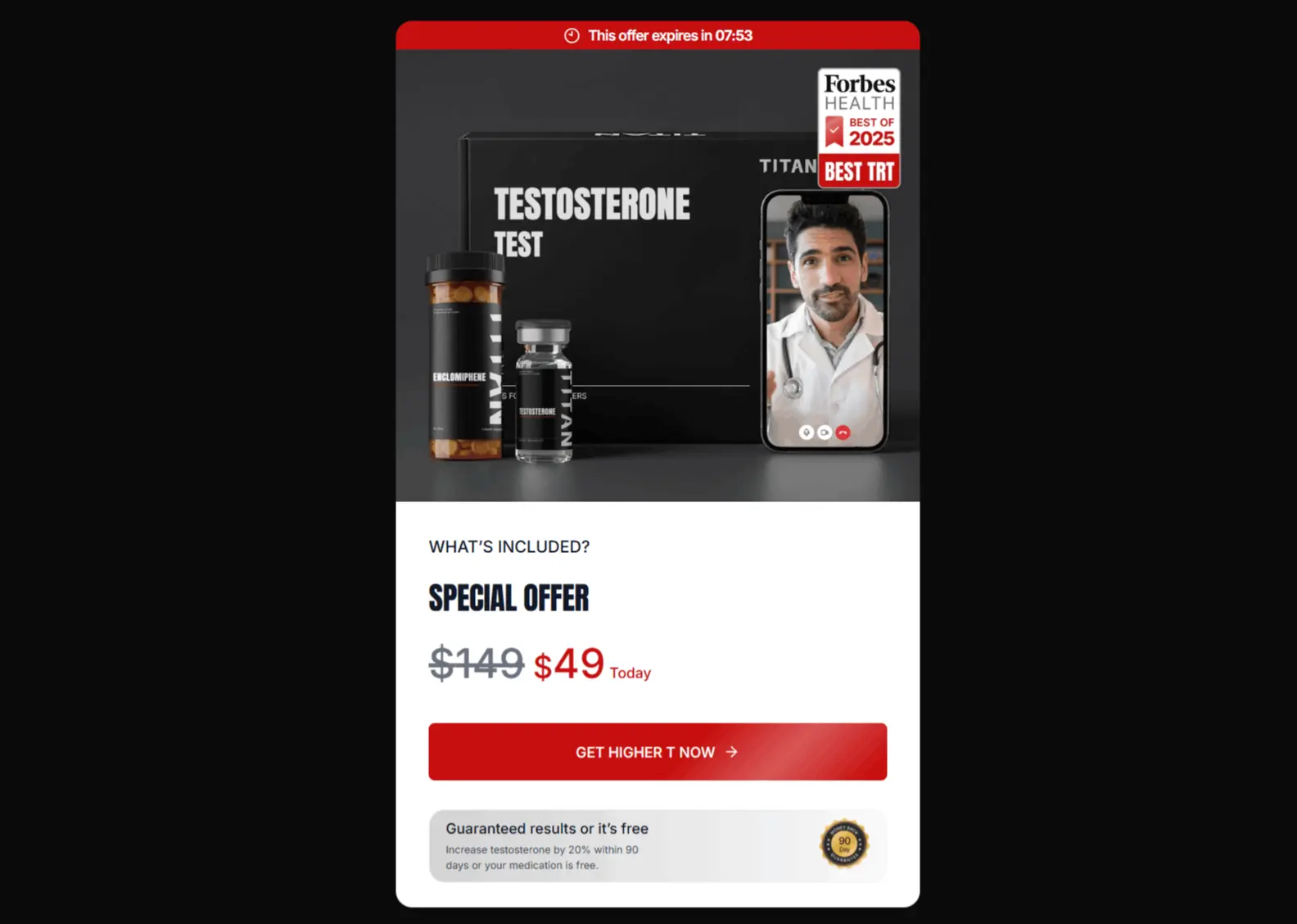 Testosterone replacement Therapy (TRT)